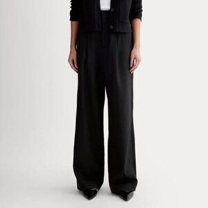 Everlane The Way-High Drape Pant in Black, Size 6R, New with Tag